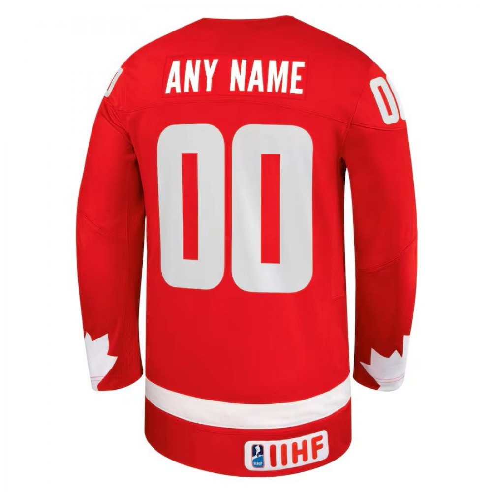 Unisex Red Hockey Canada Alternate Replica Custom Jersey-Pro Kit Vault | Brand New 26/27 Sports Jerseys